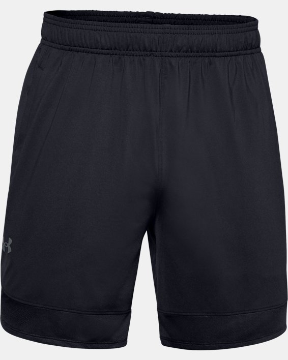 Pantalones cortos de entrenamiento de 18 cm UA Stretch, Black, pdpMainDesktop image number 4